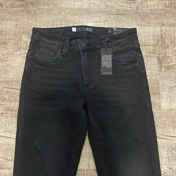 NWT!! KUT from the Kloth - Mia Toothpick Skinny in Developed Black - Size 4 - Picture 4 of 9